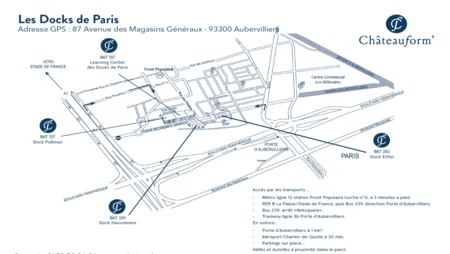 plan des docks de Paris